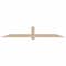 Ekena Millwork Eugene Smooth Timber Gable Bracket, Douglas Fir, 108"W x 18"H x 5 1/2"D x 5 1/2"F, 4/12 Pitch GBW108X18X0606EUG00SDF - alternate 1